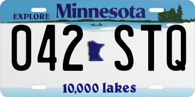 MN license plate 042STQ
