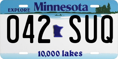 MN license plate 042SUQ