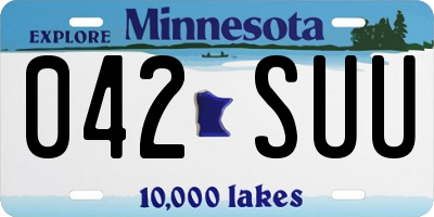 MN license plate 042SUU