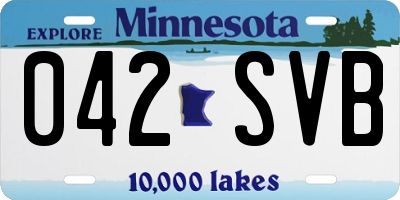 MN license plate 042SVB