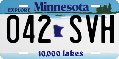 MN license plate 042SVH