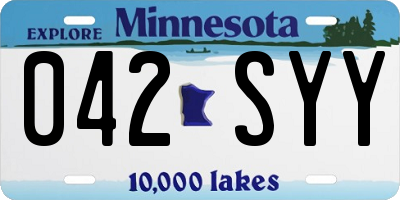 MN license plate 042SYY