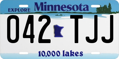 MN license plate 042TJJ
