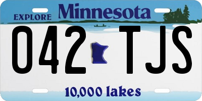 MN license plate 042TJS