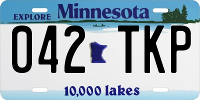 MN license plate 042TKP
