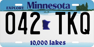 MN license plate 042TKQ