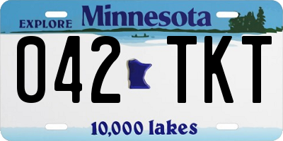 MN license plate 042TKT