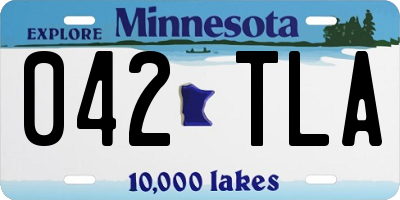 MN license plate 042TLA