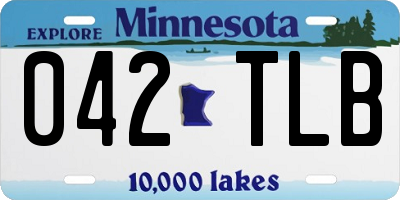 MN license plate 042TLB