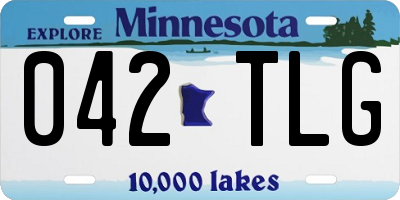 MN license plate 042TLG