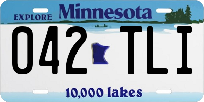MN license plate 042TLI