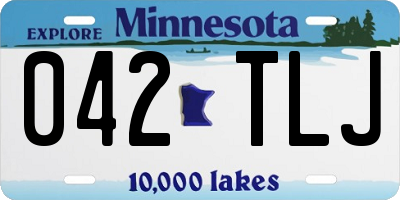 MN license plate 042TLJ