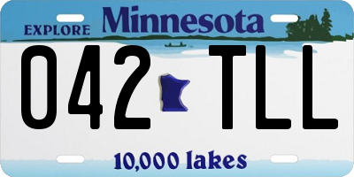 MN license plate 042TLL