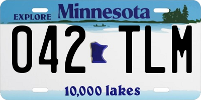 MN license plate 042TLM