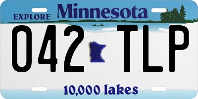 MN license plate 042TLP