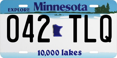 MN license plate 042TLQ