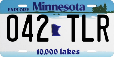 MN license plate 042TLR