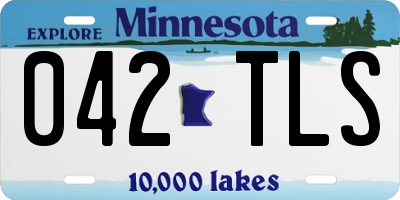 MN license plate 042TLS
