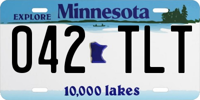 MN license plate 042TLT