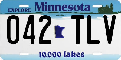 MN license plate 042TLV