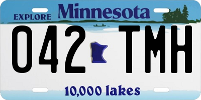 MN license plate 042TMH