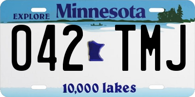 MN license plate 042TMJ