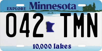 MN license plate 042TMN