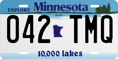 MN license plate 042TMQ