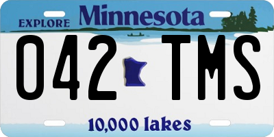 MN license plate 042TMS