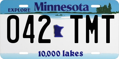 MN license plate 042TMT