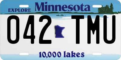 MN license plate 042TMU