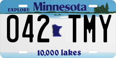 MN license plate 042TMY