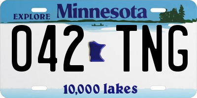 MN license plate 042TNG