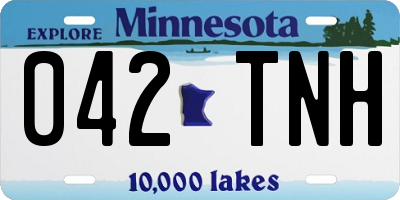 MN license plate 042TNH