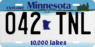 MN license plate 042TNL