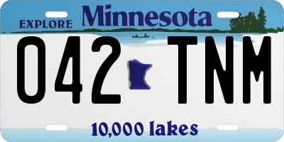 MN license plate 042TNM
