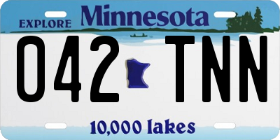 MN license plate 042TNN