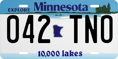 MN license plate 042TNO
