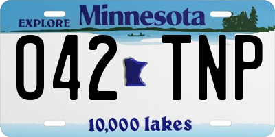 MN license plate 042TNP