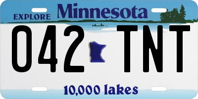 MN license plate 042TNT