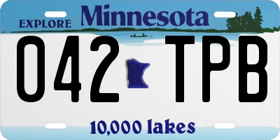 MN license plate 042TPB