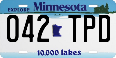 MN license plate 042TPD