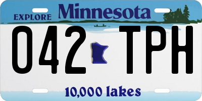 MN license plate 042TPH