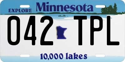 MN license plate 042TPL