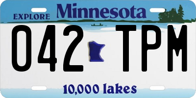 MN license plate 042TPM