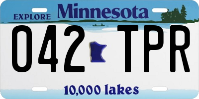 MN license plate 042TPR
