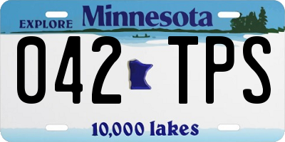 MN license plate 042TPS