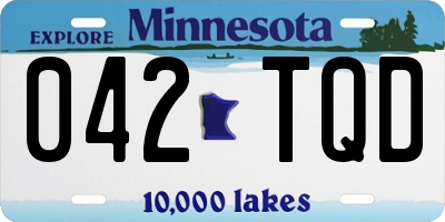 MN license plate 042TQD