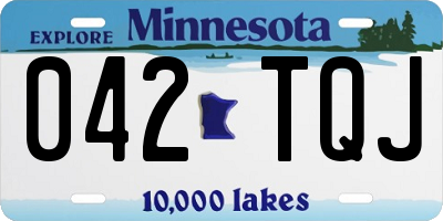 MN license plate 042TQJ