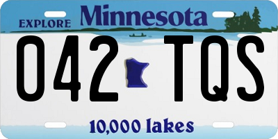 MN license plate 042TQS